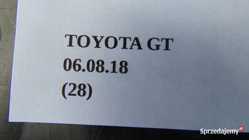 OSŁONA TOYOTA GT86 Wyposażenie wnętrza wielkopolskie Nowy Tomyśl