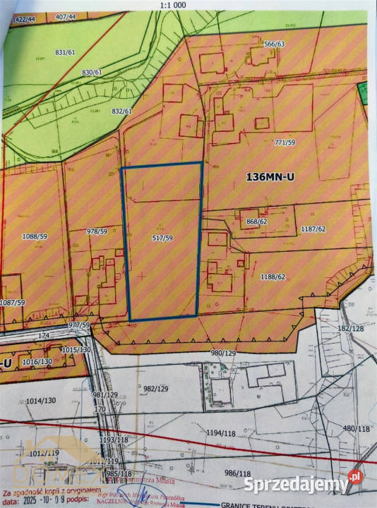 sprzedaży gruntu Rydułtowy 3373m2