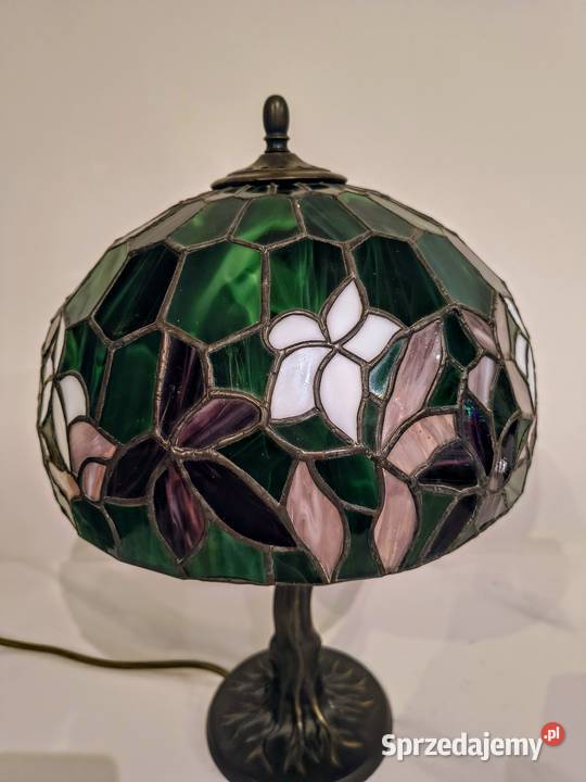 Lampa witrażowa stołowa nocna biurowa Tiffany dolnośląskie Zaręba sprzedam