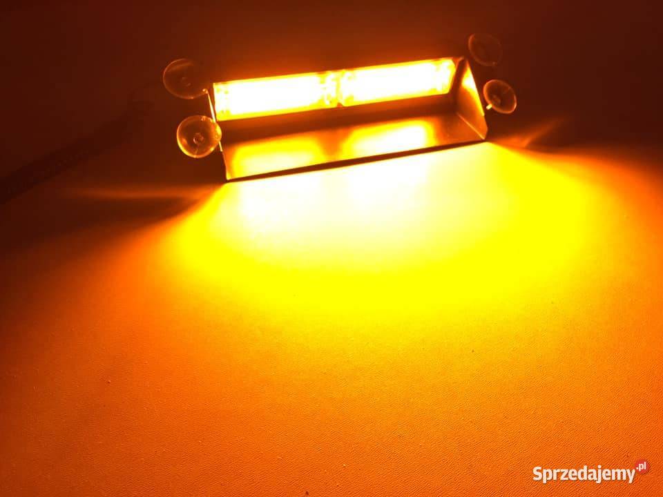 Strobosko 2 x 8W COB 12V 3 tryby na szybę Oświetlenie mazowieckie Warszawa