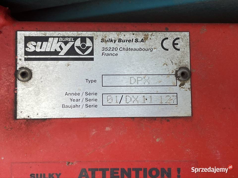 Sulky Dpx DX11 rozsiewacz Kuhn Grimme amazone łódzkie Wartkowice