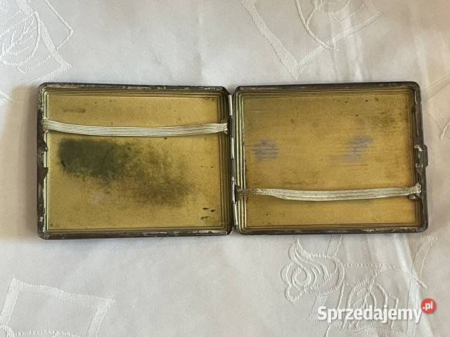 Platerowana papierośnica z herbem Czechosłowacja Kraków sprzedam