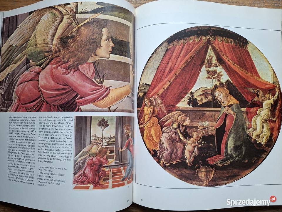 Geniusze sztuki Botticelli KAW album Mapy i przewodniki Kraków