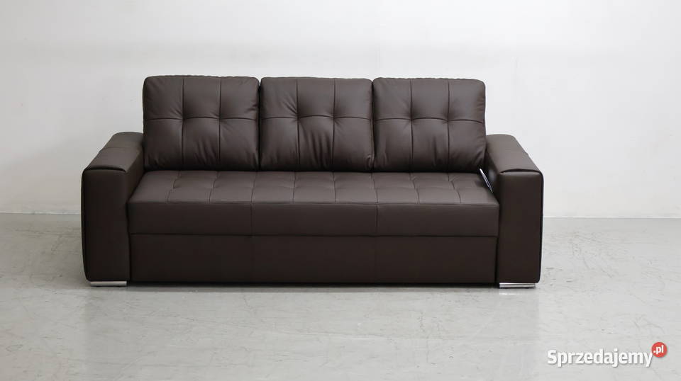 3 osobowa sofa kanapa brązowa SKÓRA naturalna Poznań sprzedam