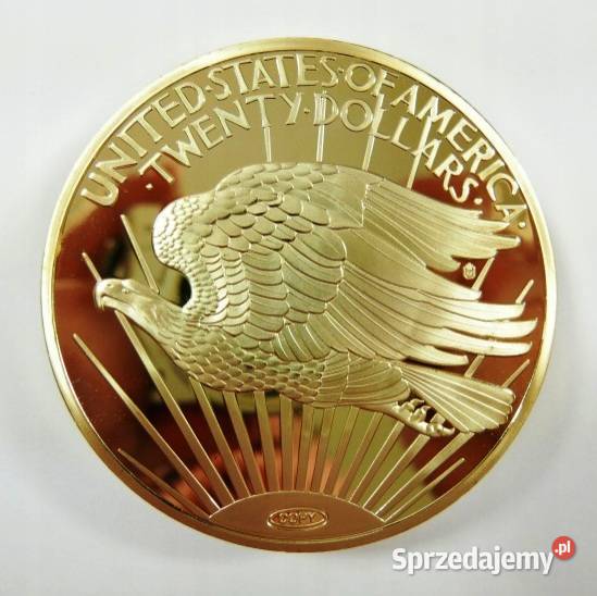 GIGANT 20 Dollars Double Eagle 1933 USA Bogini Antyki, Sztuka, Kolekcje Sosnowiec