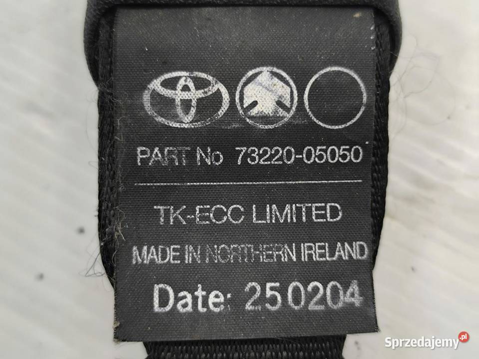 PAS BEZPIECZEŃSTWA LEWY PRZÓD TOYOTA AVENSIS II