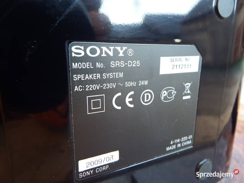 Sony SRSD25 aktywne głośniki multimedialne Bolesławiec