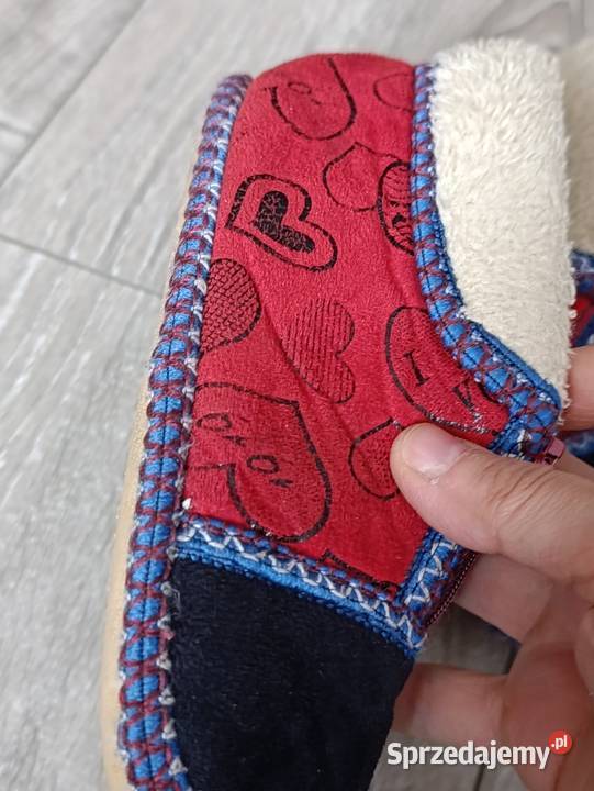 kapcie dziewczęce rozmiar 19 20 długość wkładki Domowe Poznań