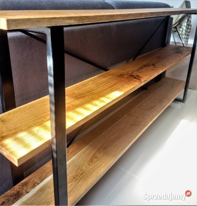 Regał z półkami Dębowymi Loft Białystok