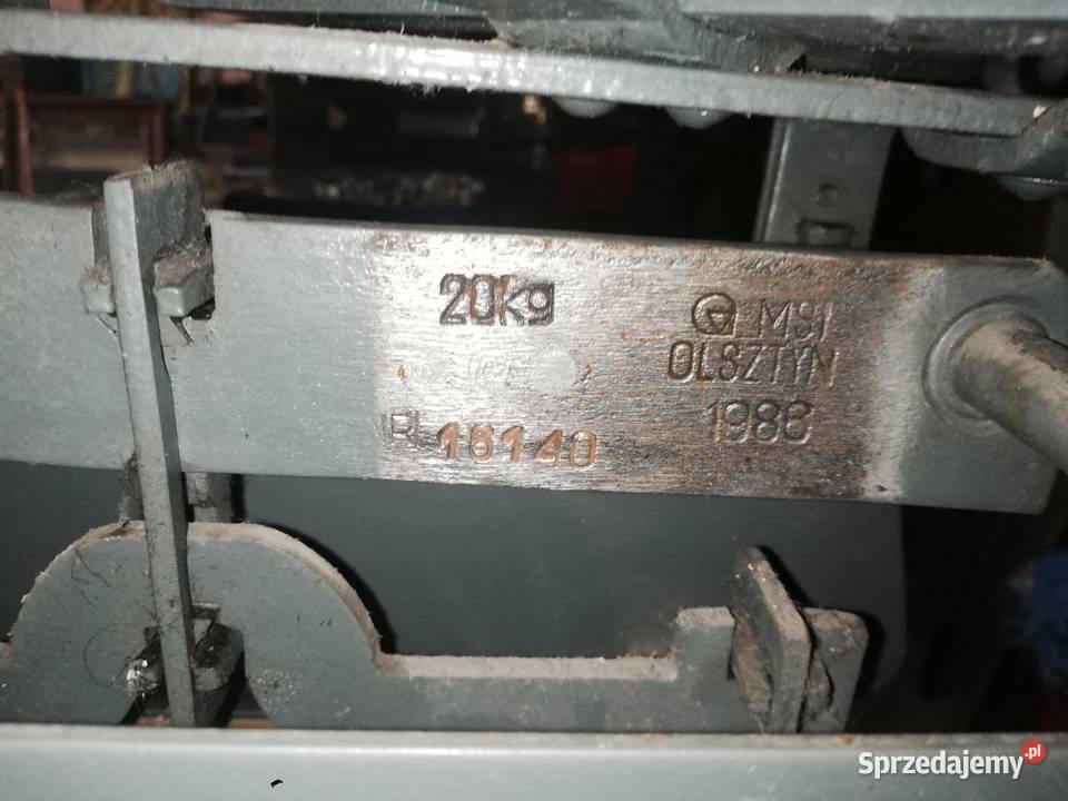 Stara waga szalkowa Olsztyn PRL łódzkie Łódź