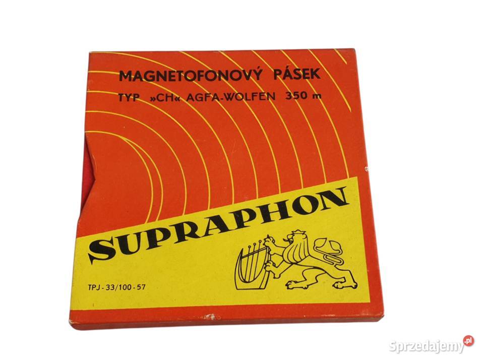 Stara taśma szpulkowa magnetofonowa SUPRAPHON CH Cieszyn sprzedam