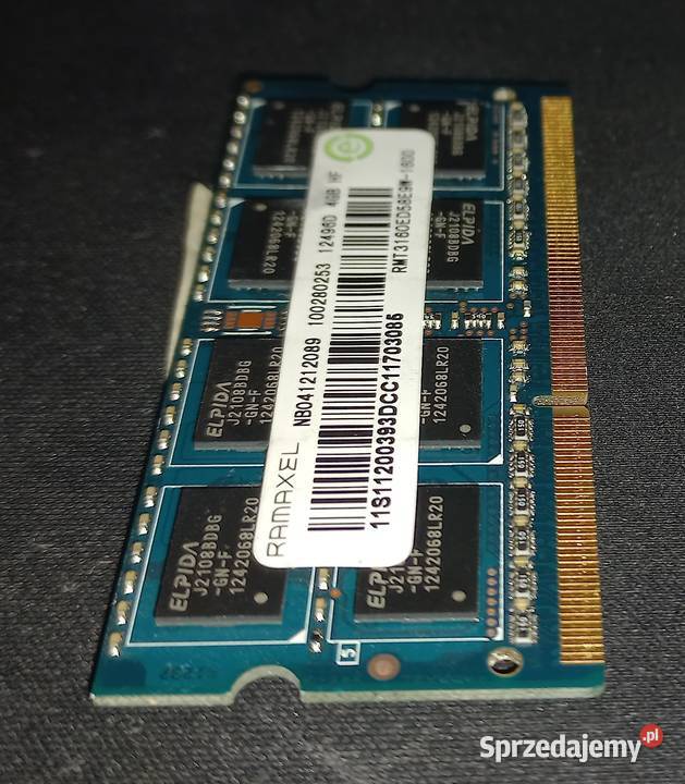 Pamięć RAM Ramaxel RMT3160ED58E9W1600 4 GB wielkopolskie Koło
