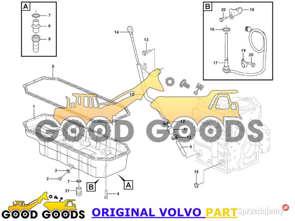VOLVO CZUJNIK POZIOMU OLEJU 22383378 21391695 Władysławów
