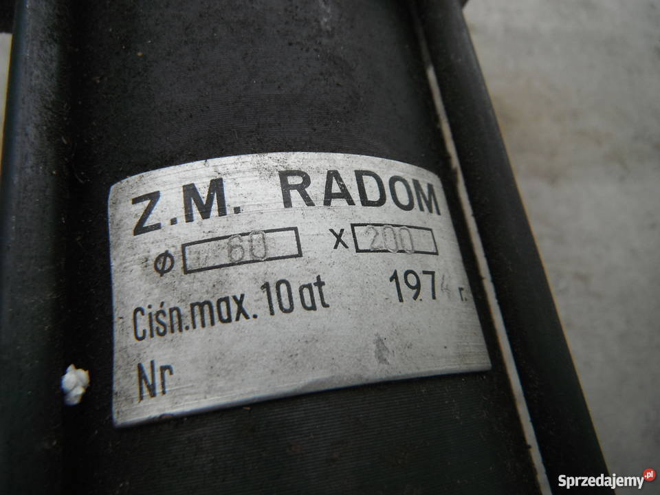 Siłownik pneumatyczny Fi 60 x 200 ZM Radom 10 mazowieckie Chlewiska