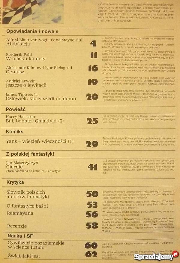 FANTASTYKA 1986 08 47 MIESIĘCZNIK Piła