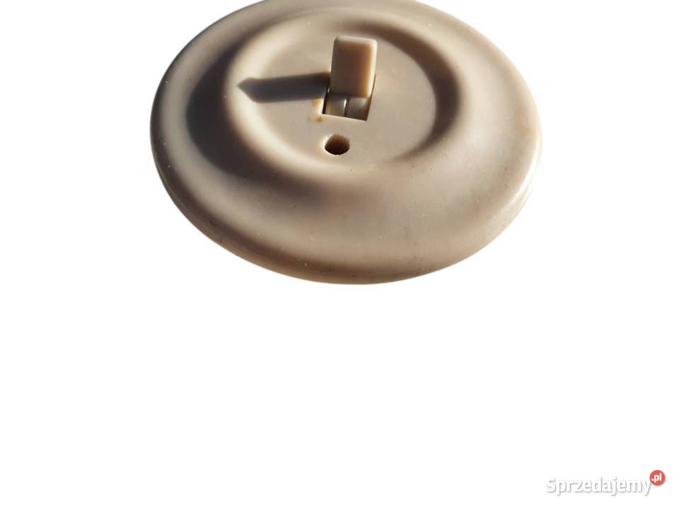 Stary przełącznik elektryczne podtynkowy śląskie