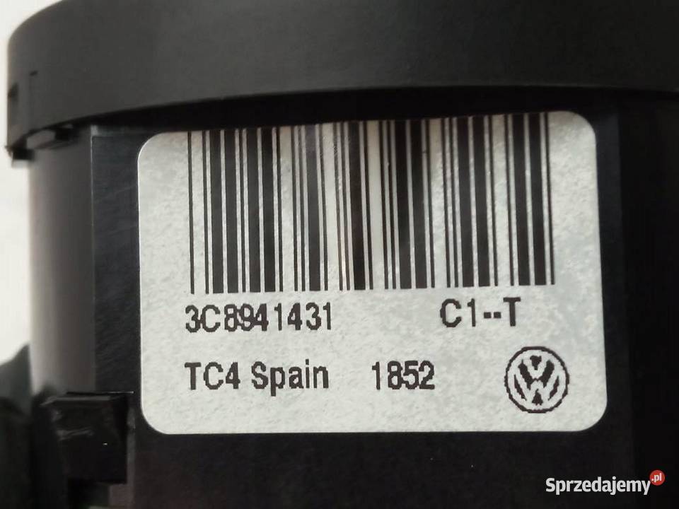 PRZEŁĄCZNIK ŚWIATEŁ 3C8941431 Volkswagen Sharan Panele sterowania, przełączniki świętokrzyskie