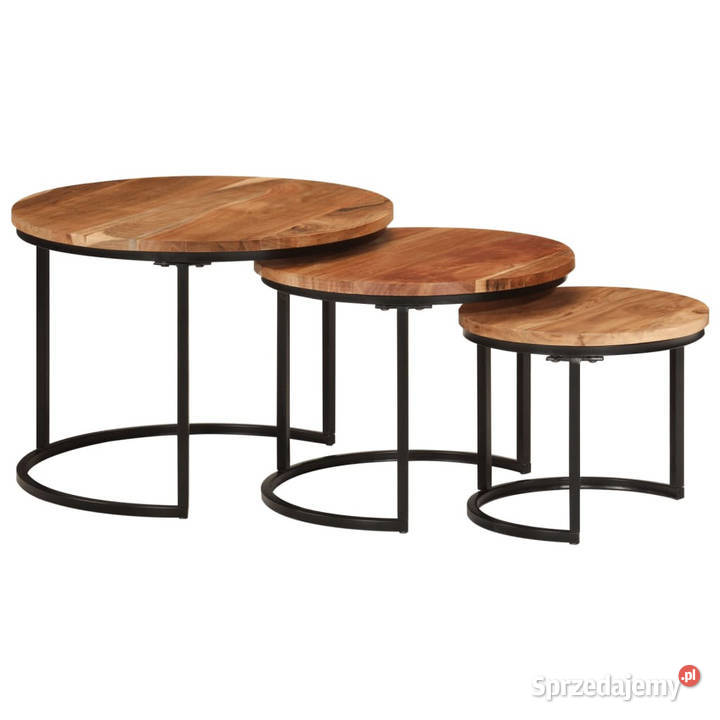 Stoliki wsuwane pod siebie 3 lite drewno Warszawa