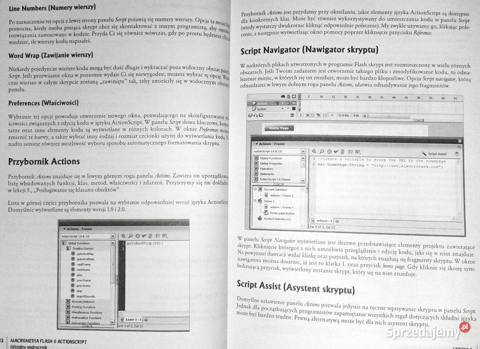 Flash 8 ActionScript Oficjalny podręcznik Jobe Chełm sprzedam