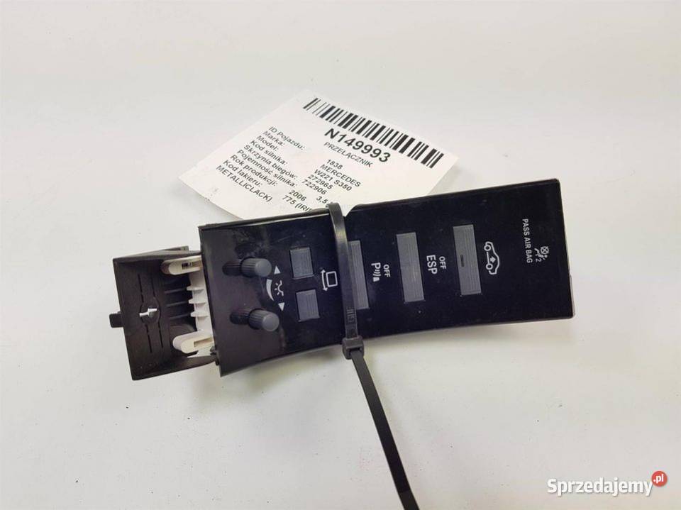 PRZEŁĄCZNIK MERCEDES W221 S350 A2218202910 kujawsko-pomorskie