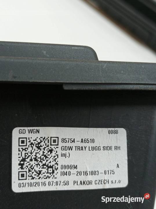 SCHOWEK BAGAŻNIKA KOMBI KOMPLET 85754A6510 świętokrzyskie