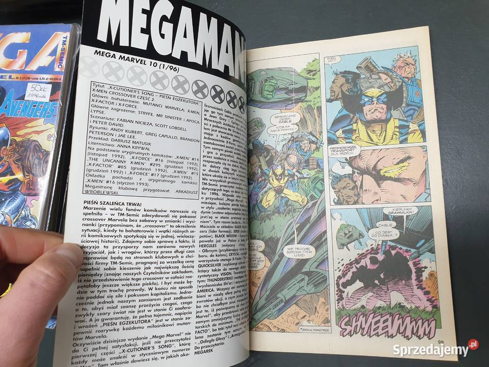 Mega Marvel 1 10 1996 XMen ExCutioners Song Superbohaterowie Gdynia