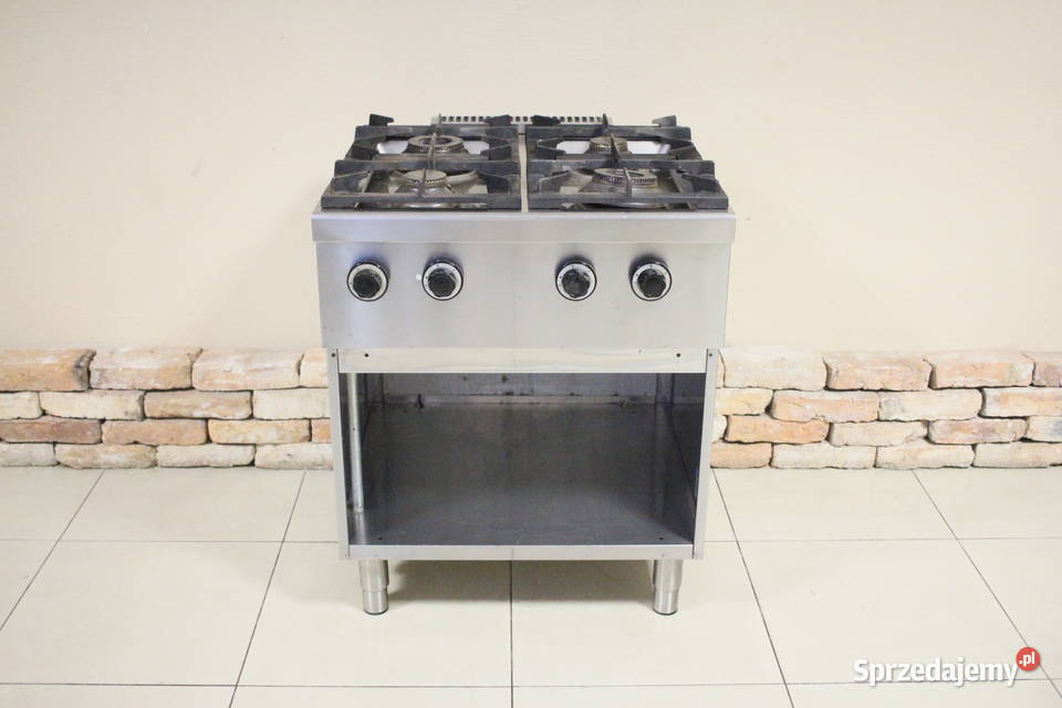 Kuchnia gazowa 4 palniki z półką 19 kW