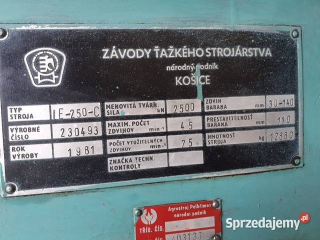 PRASA MIMOSRIDOWA LE 250C SERWISIE DO PRACY