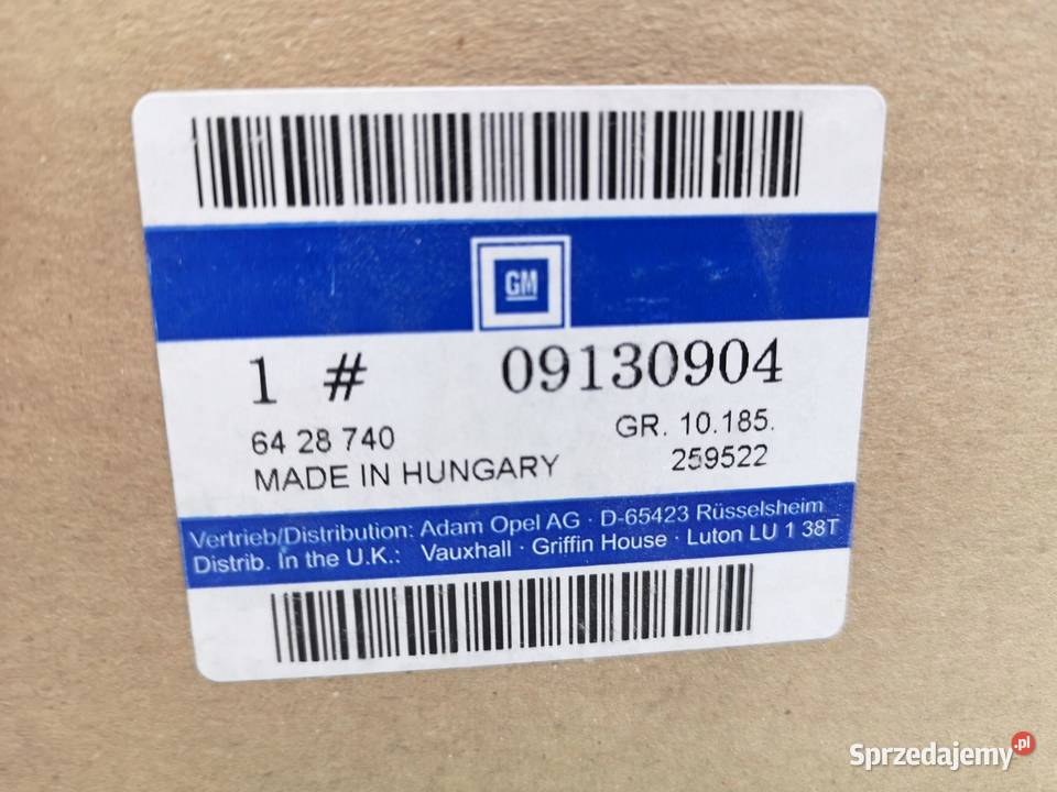 WKŁAD LUSTERKA PRAWY OPEL ASTRA G 9805 ORYGINAŁ sprzedam