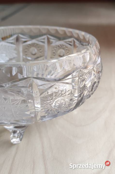 Kryształowa salaterka owocarka miska PRL vintage sprzedam