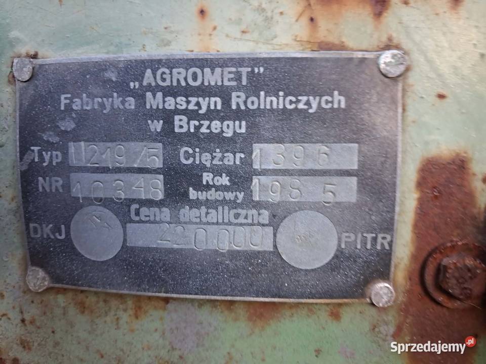 Sprzedam pakę rozrzutnika jednoosiowego Rychwał sprzedam