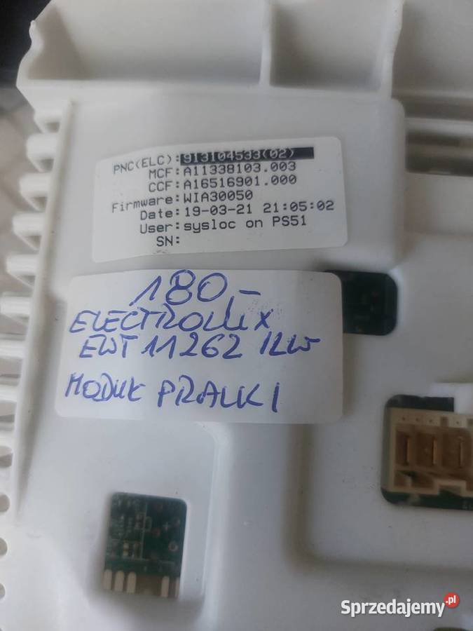 ELECTROLUX EWT 11262 ILW MODUŁ PRALKI sprzedam