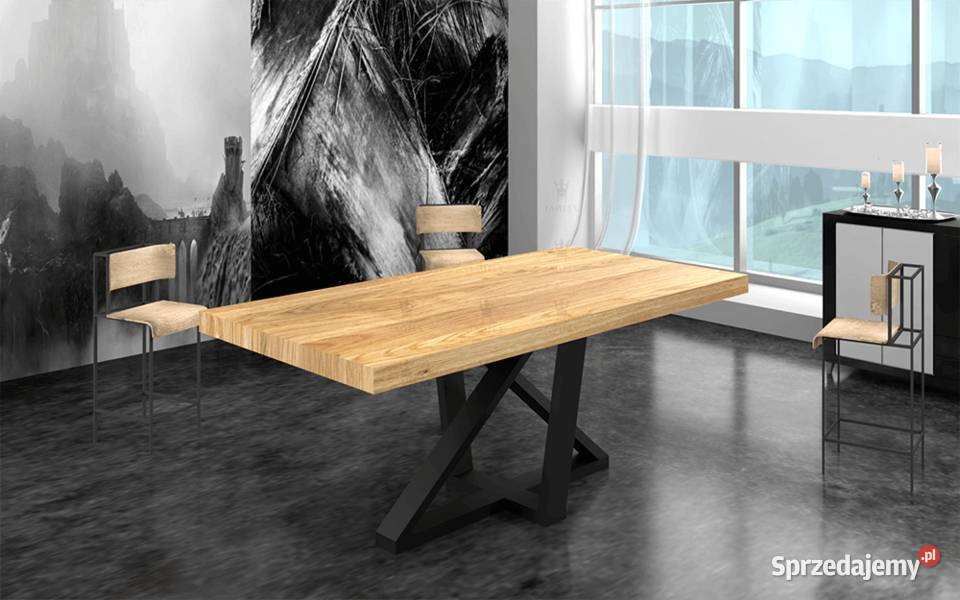 Stół Loftowy SANTOS 250x100 6 krzeseł Loftowych Stoły z krzesłami Grudziądz