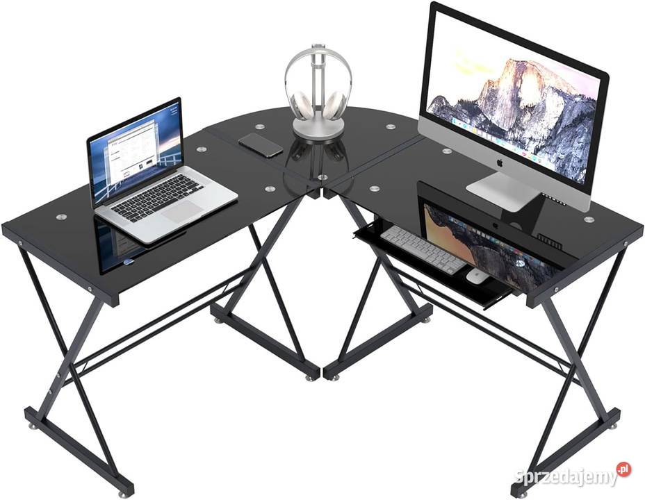 Biurko komputerowe, biurko narożne Soges , biurko w kształci
