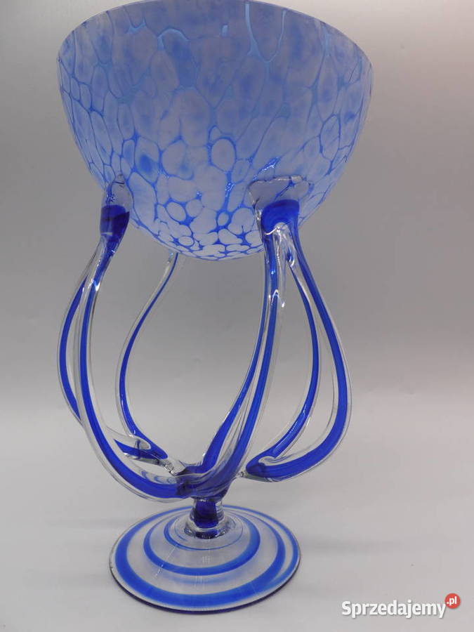 Stara szklana misa MEDUZA Józefina Krosno szkło Porcelana i szkło Raszków