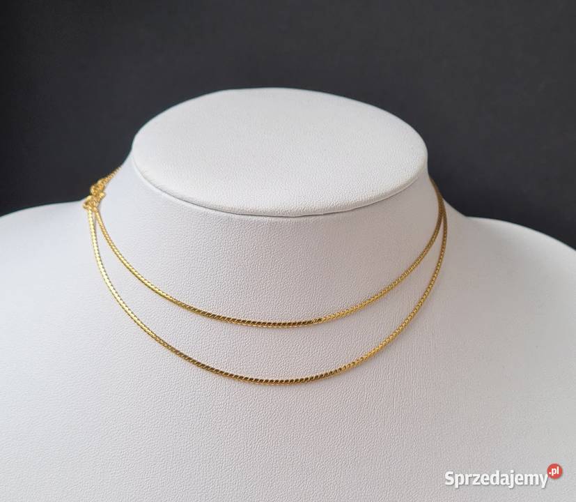 Złoty łańcuszek próba 75018k Długość 60 540 Waga Otwock sprzedam