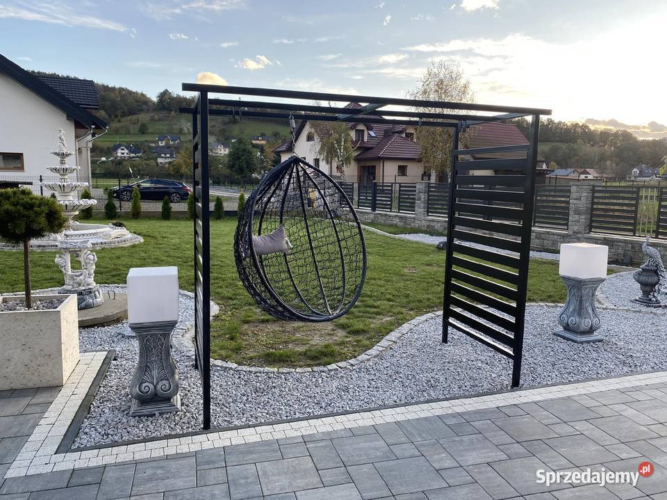 Altana pergola konstrukcja pod huśtawkę bocianie Dom i Ogród małopolskie Kraków