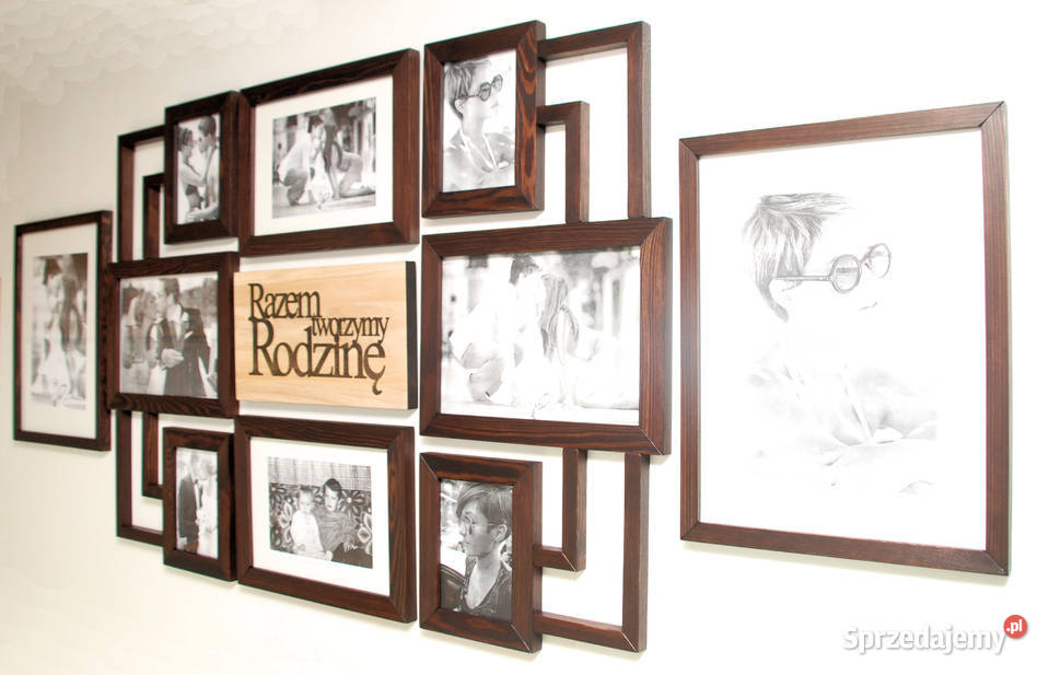 Galeria Multirama z drewna Ramka na zdjęcia Foto Wrocław