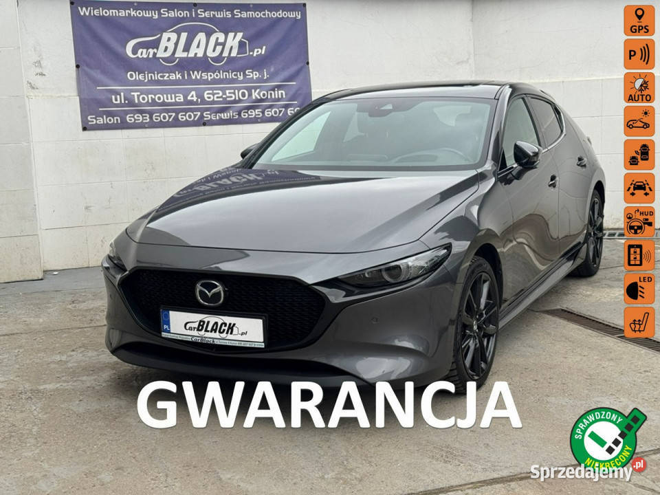 Mazda 3 Pisemna Gwarancja 12 miesięcy IV 2019 klimatyzacja Konin