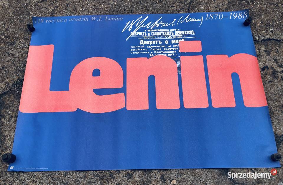 Plakat Lenin Łowicz