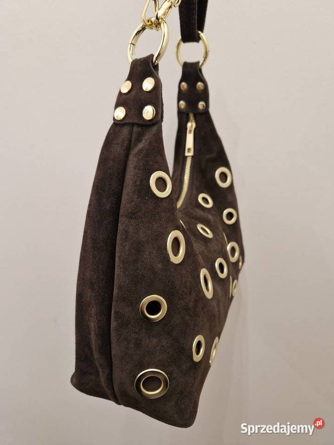 Torebka Vera Pelle 100 skóra naturalna czekolada Torby i torebki Września