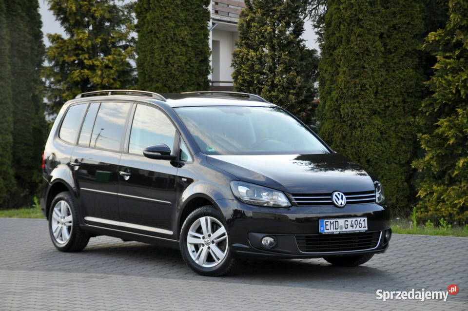 Volkswagen Touran 20TDI140LiftXenonLedDuża czarny Ostrów Mazowiecka