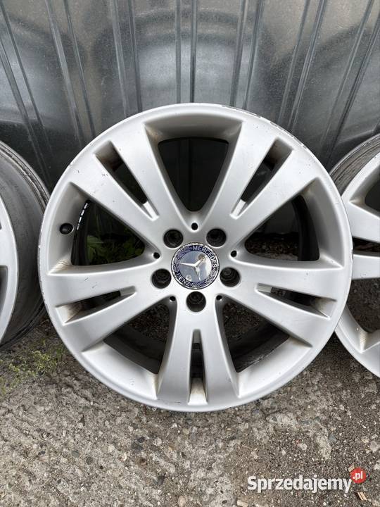 Komplet alufelg Mercedes rozmiar 5x112 75x17 Średnica 17" małopolskie Sułkowice sprzedam
