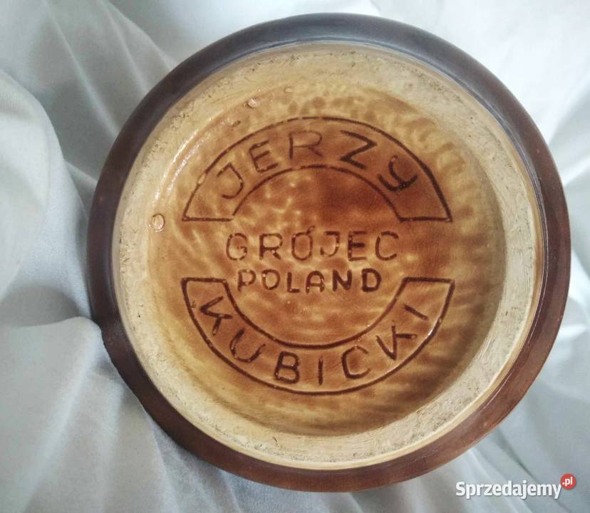 Stary kufel Jerzy Kubicki Grójec PRL Gdańsk