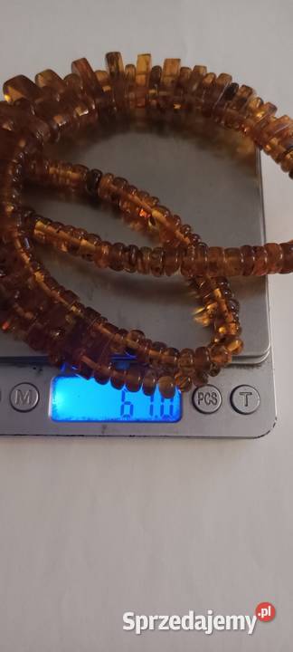 Naszyjnik Bursztyn Vintage Rękodzieło Białystok