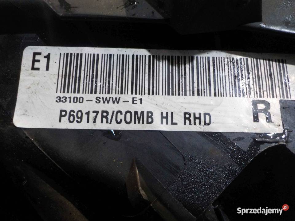 HONDA CRV III 09r XENON lampa prawa przod Lampy przednie Suków