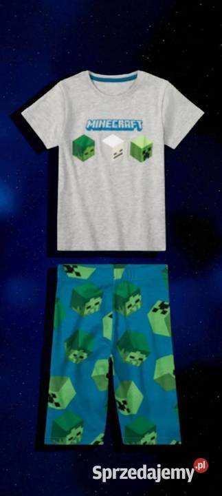Nowa oryginalna piżama Minecraft chłopiec gra śląskie