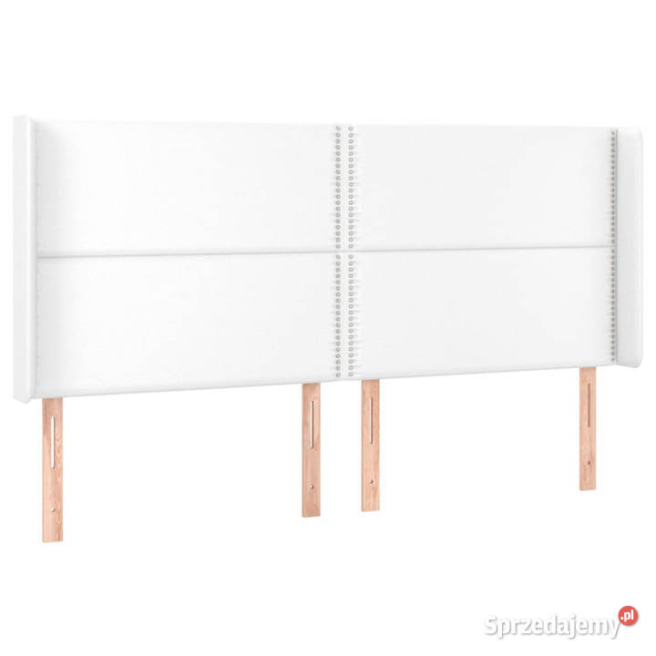 Zagłówek uszak biały 163x16x118128 sztuczna mazowieckie