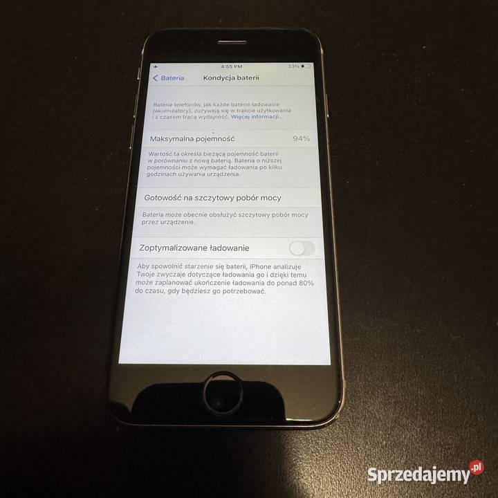 iPhone 6s 64GB Space Grey 94 baterii Stan Etui Warszawa sprzedam