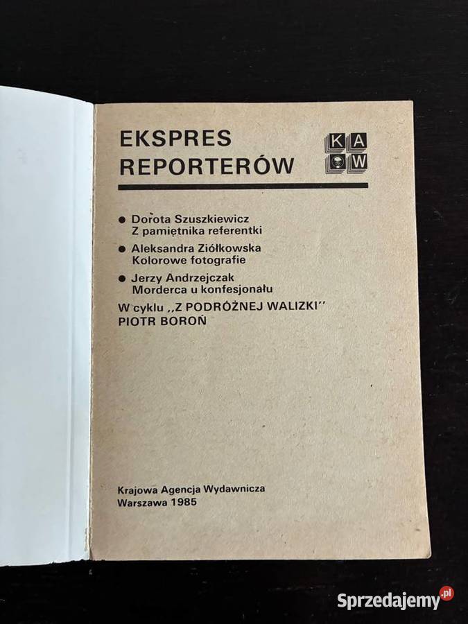 Ekspres reporterów 85 Z pamiętnika referentki Czasopisma